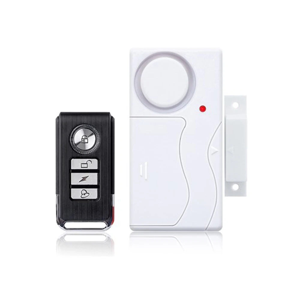 

(1 set) Home Security Window Door Open Alarm Standalone working Wireless Remote Magnet Door Contact Sensor Entry Alarm