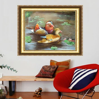 

2018 Hot Sale New Arrival Diamond Painting Full Square Cross Stitch Home Decor Picture 40*50 Mandarin Duck Bird Free Shipping