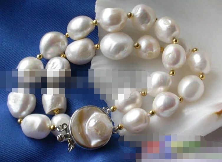 

0687 FRESHWATER CULTURED PEARL BRACELET BANGLE Natural >>> -Top quality free shipping