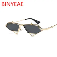Новинка стимпанк металлические флип треугольные солнечные очки тонированные цветные двойные линзы дизайнерские женские модные красные солнцезащитные очки для женщин
