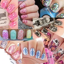 20 Piece wholesale big size Flower Pattern NO.1-20 Series Nail Art Image Plate Stamper Stamping Designs Manicure Template