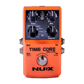 

NUX Time Core Deluxe Stompbox Electric Guitar Digital Effects Pedal with 7 Delay Types 40s Loop Accessories