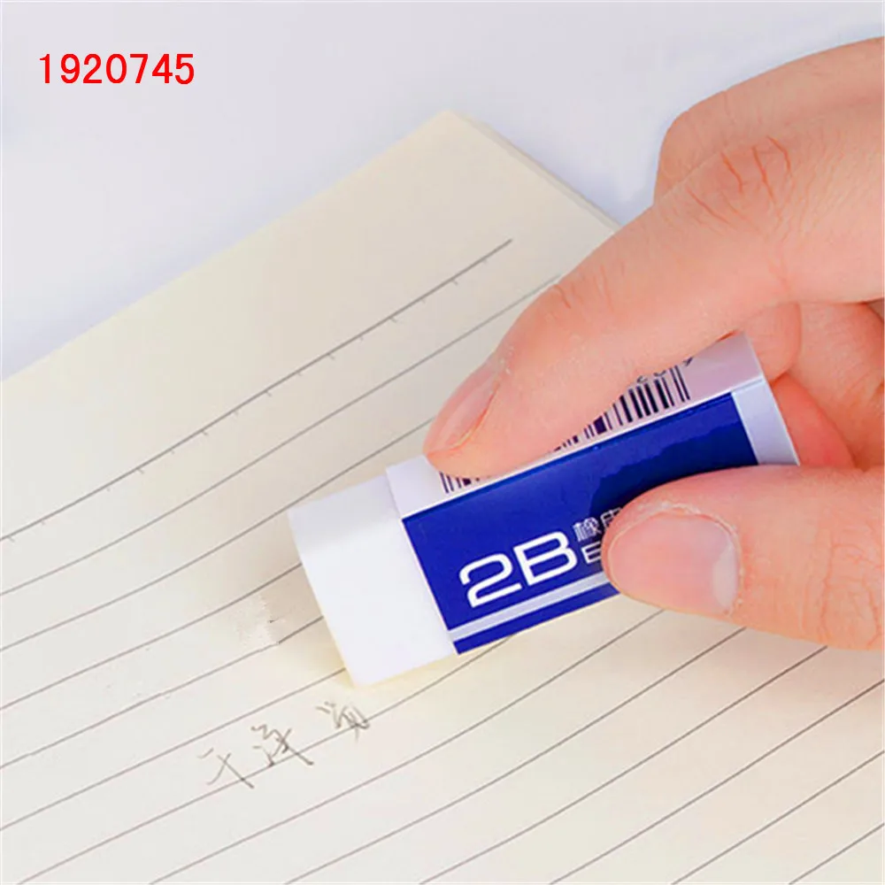 Deli 71128 2B Eraser Pencil Rubber White Eraser Kawaii Correction Supplies  School Office Stationery - AliExpress