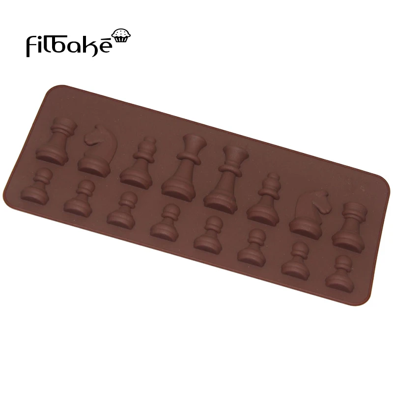 

FILBAKE Silicone Mold Chess Shape Cake Decorating Tools DIY Chocolates Tarts Breads Baking Fondant Moulds Chocolate Mold