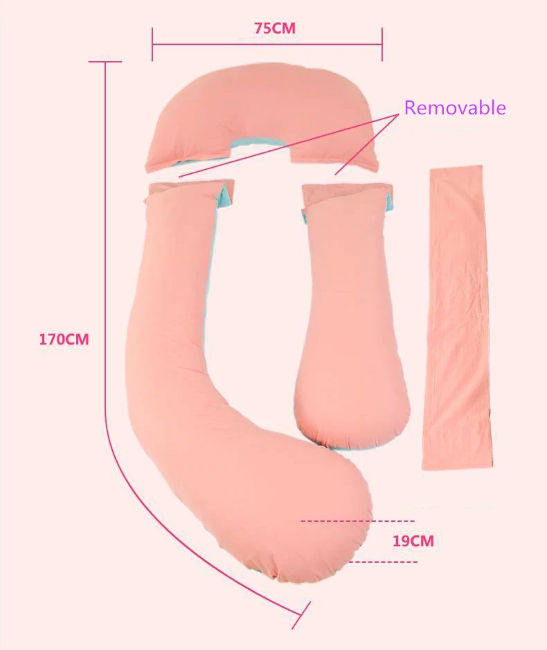 Удобные для беременных подушка для сбоку слиперы удобные 7 цветов тело подушка Для женщин для беременных Регулируемый Беременность подушка