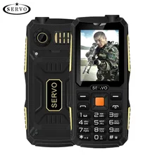 Quad sim d’origine servo v3 mobile téléphone antipoussière antichoc 2.4 ”phone 4 cartes sim 4 veille gprs russe langue clavier