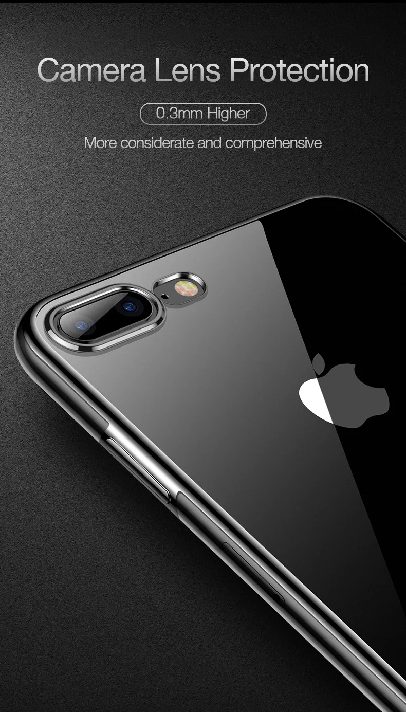 CAFELE Transparent Phone Case for iPhone X XR XS Max Ultra Thin Soft TPU Luxury Silicone Cover for iPhone XR 10 XSMAX Full Cover (9)