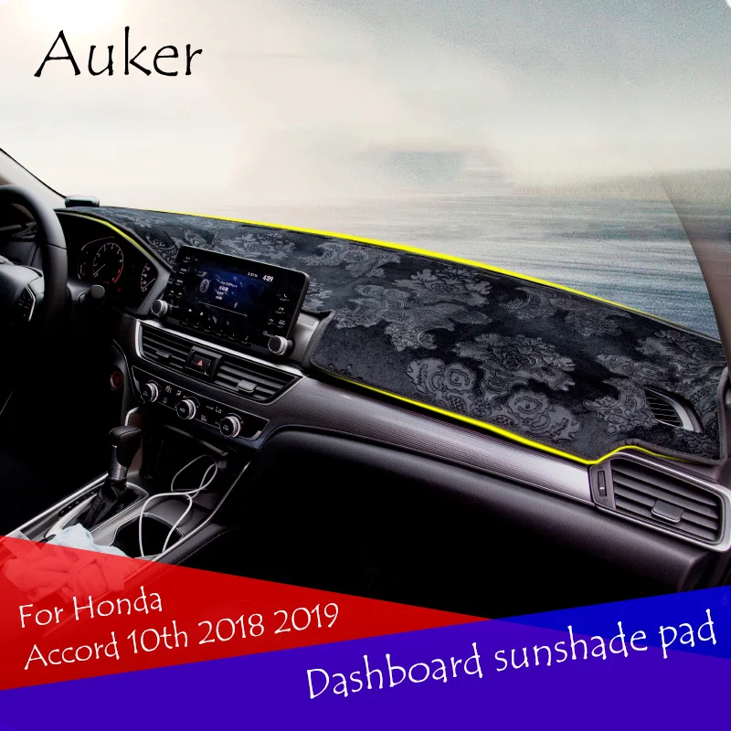 

Car Dashboard Protective Mat Shade Cushion Photo Polyester Pad Interior Carpet For Honda Accord 2018 2019