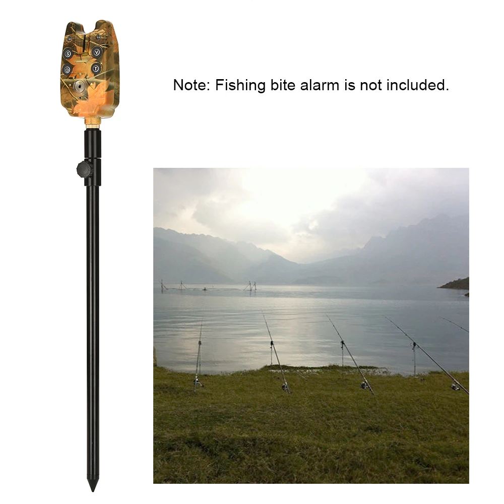 48-75cm Extending Aluminum Alloy Fishing Bankstick Adjustable Carp Rod Pod Rest for Bite Alarm | Спорт и развлечения