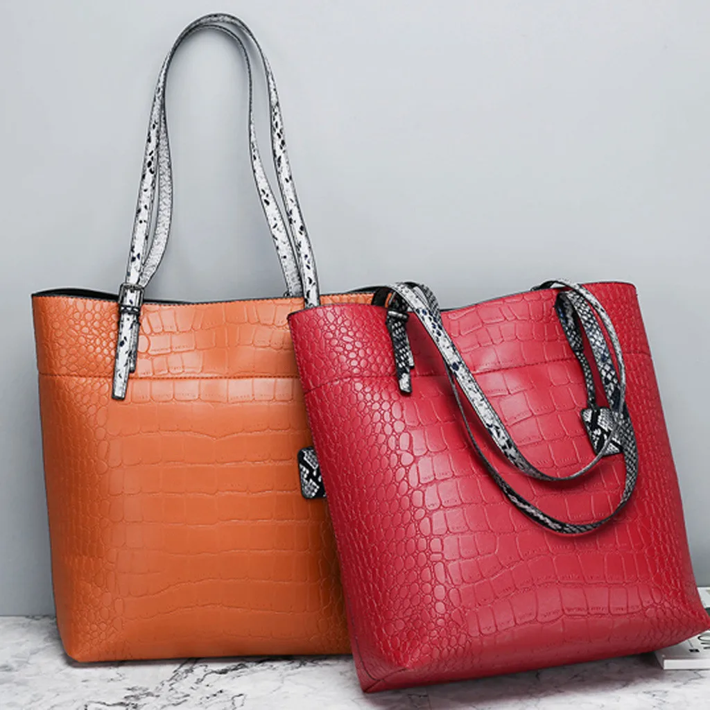 

xiniu Women Handbag Desgin Ladies Retro Serpentine Vintage Leather Shoulder Bag Handle Working Luxury Hand Bags Bolsa Feminina