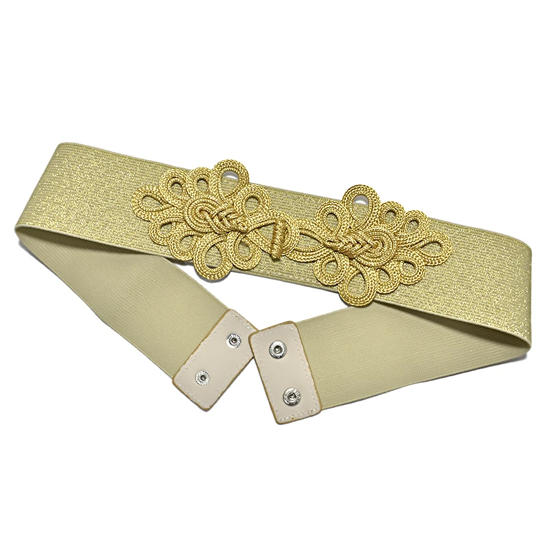 Gold Wedding Belts Ladies New Elastic Gold Silver Belt Band
