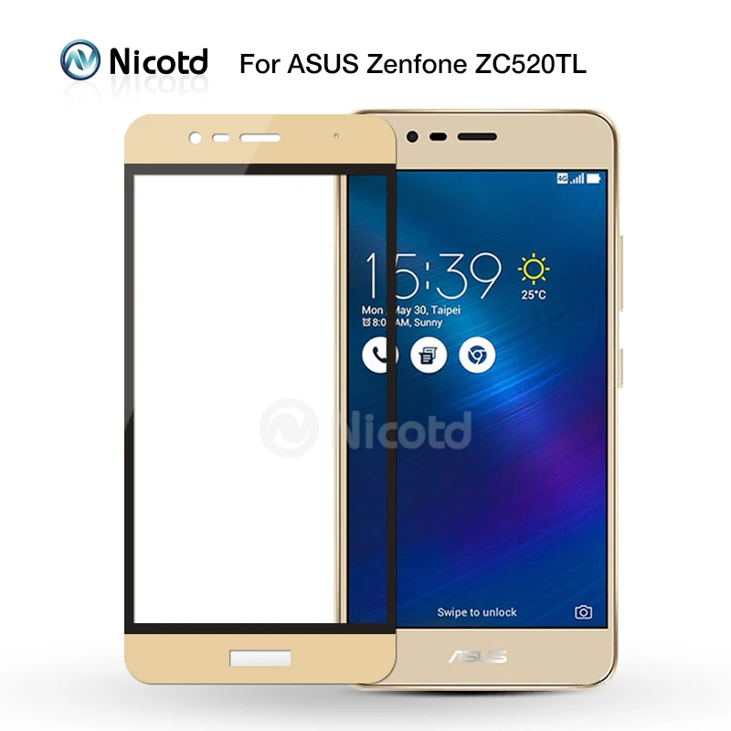 Закаленное стекло Nicotd с полным покрытием для Asus Zenfone 3 Max ZC520TL ZC553KL ZE520KL ZE552KL Live ZB501KL
