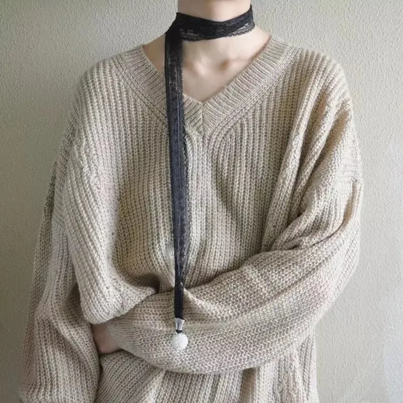 

Luna&Dolphin Women Long Scarf 140*5cm Brick Black White Lace Ribbon Pearl Pearl Hanging Drop Sexy Tie Scarves Headband Choker