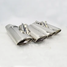 Carro-styling! Hotselling Alta Qualidade tubo de Escape de Aço Inoxidável Silenciador Dicas Para Benz-Classe S W220 S430 S500 Dupla Silenciador Dicas
