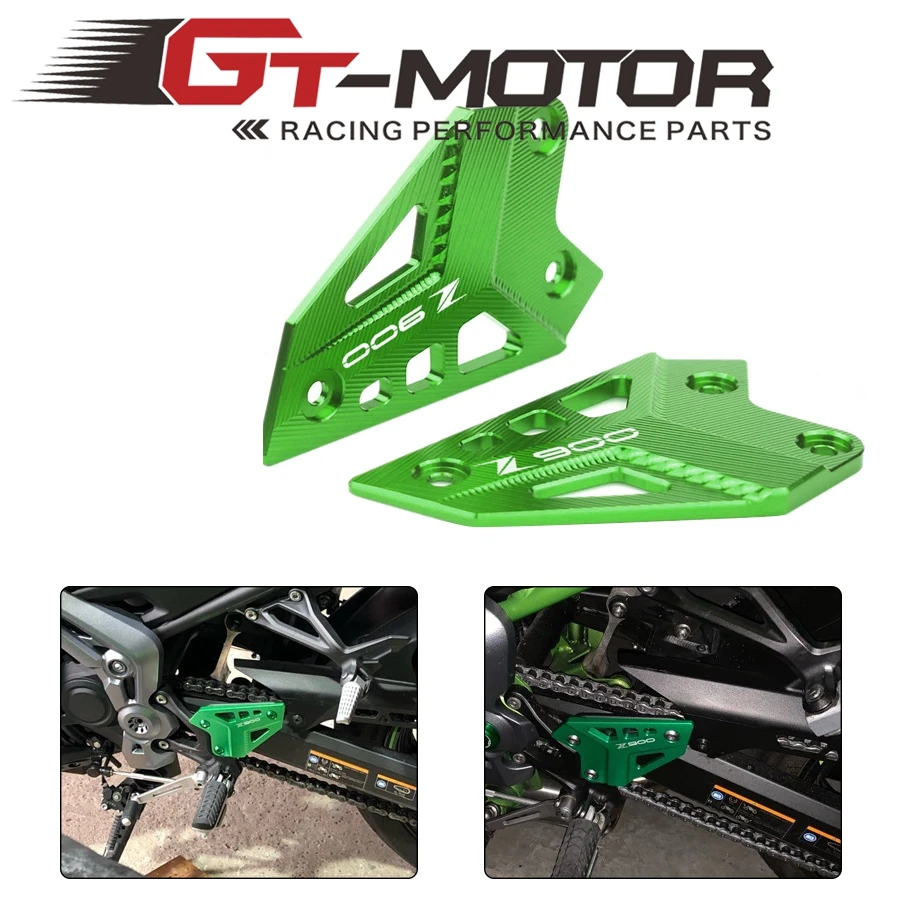 

Motorcycle Footpeg Footrest Guard Foot Rest Protection Rearsets Heel Plates Protector For KAWASAKI Z900 Z 900 2017-2019