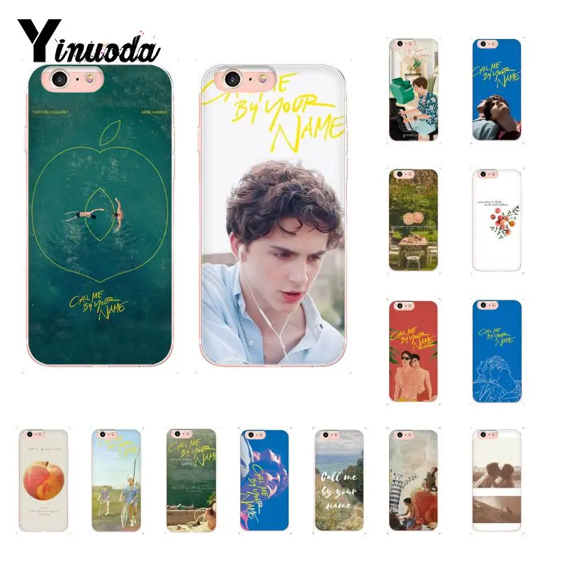Yinuoda прозрачный мягкий чехол для телефона из ТПУ с вашим именем iPhone 8 7 6 6S Plus X XS MAX 5