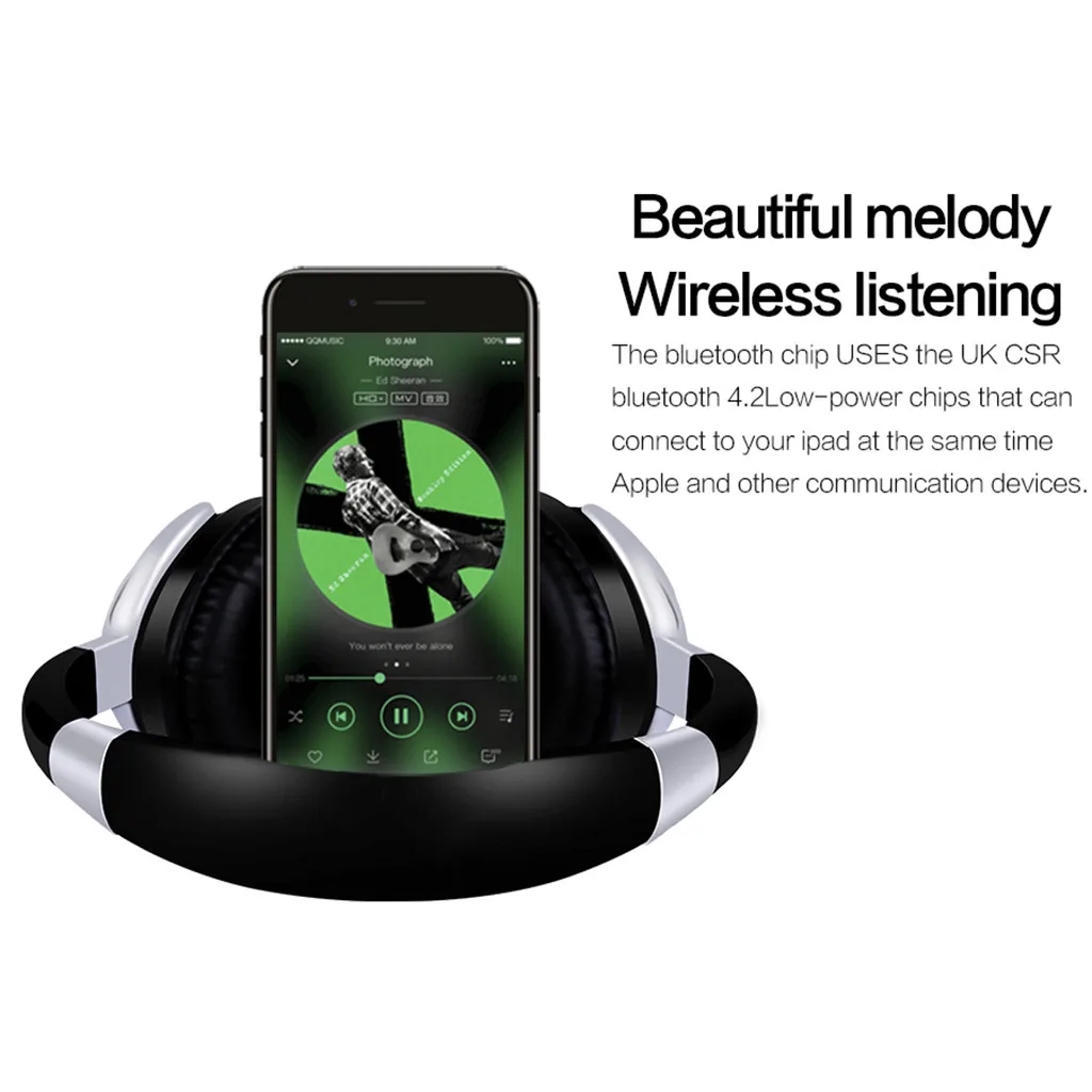 VOBERRY Bluetooth 4,2, наушники, беспроводные, Hi-Fi, стерео гарнитура с управлением, глубокий бас, стерео звук, наушники, гарнитура для samsung Iphone