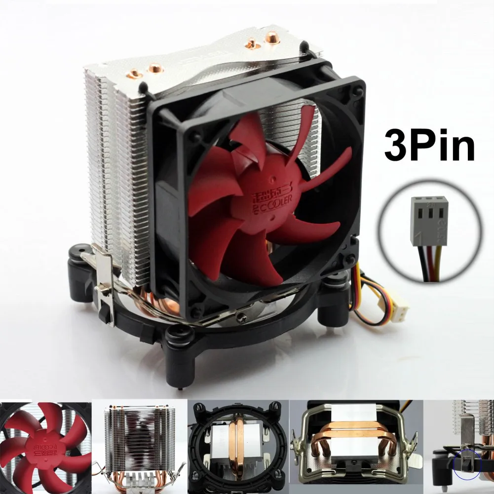 2016 Aluminum Water Cooler New Controller Cpu Cooler 3pin Heatpipe Cool