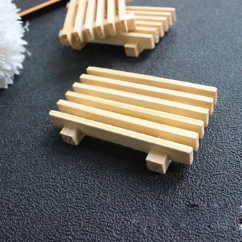 

Natural Wood Soap Tray Dish Holder Container Hand Made Soap Storage Rack Bathtubs Bathroom Accessories W8725