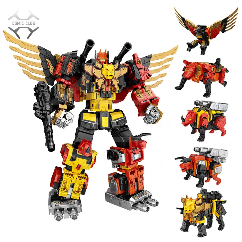 

COMIC CLUB IN-STOCK WeiJiang 5 IN 1 Transformation Oversize predaking alloy robot Anime Action Figure toy