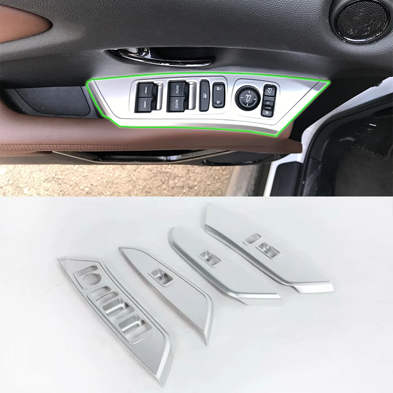 

Car Accessories Interior Decoration ABS LHD Door Armrest Window Switch Lift Button Cover Trim For Acura CDX 2017