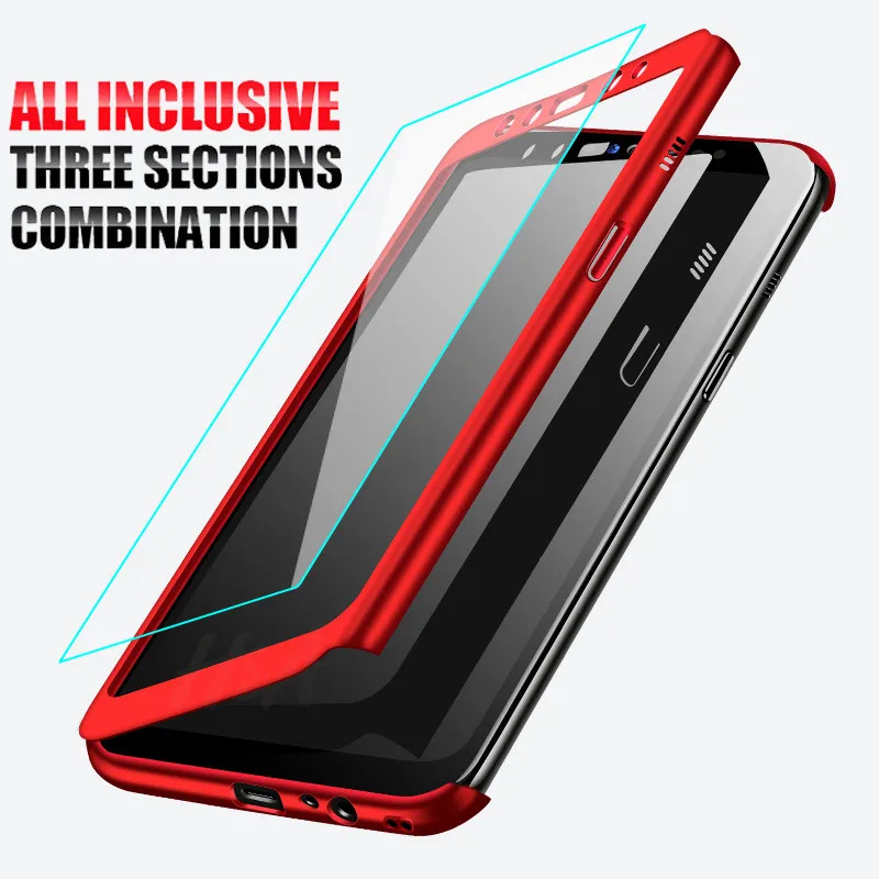 

Luxury 360 Full Cover Case For Samsung Galaxy A8 A6 Plus Protective Case For Galaxy J4 J6 J8 2018 A7 A5 A3 2017 2016 Phone Case