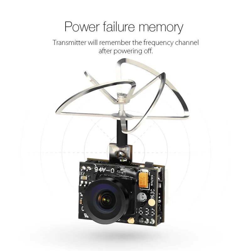 Eachine TX02 супер мини AIO 5,8G 40CH 200mW VTX 600TVL 1/4 Cmos FPV камера для FPV мультикоптера