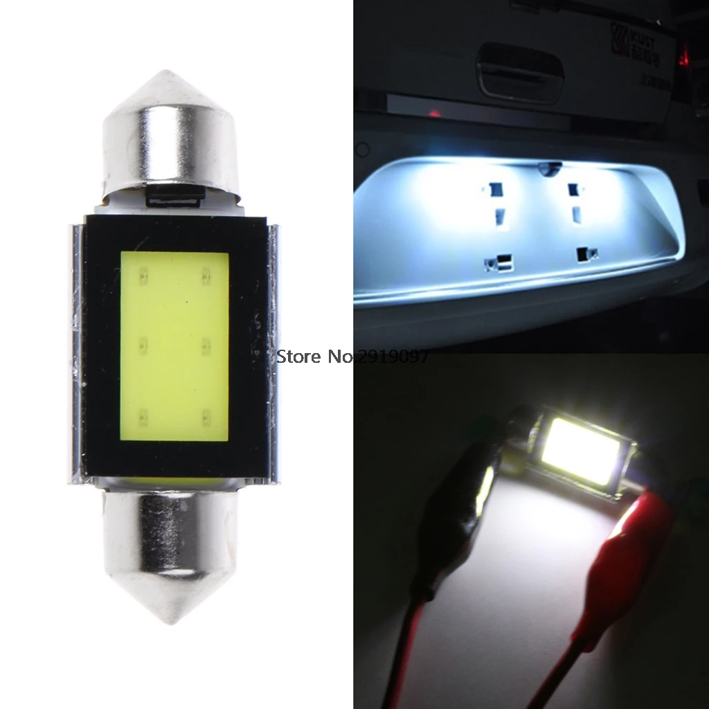 

1PC 36mm 12V License Plate Light LED Bulbs Interior lights White GIN Drop Shipping Support