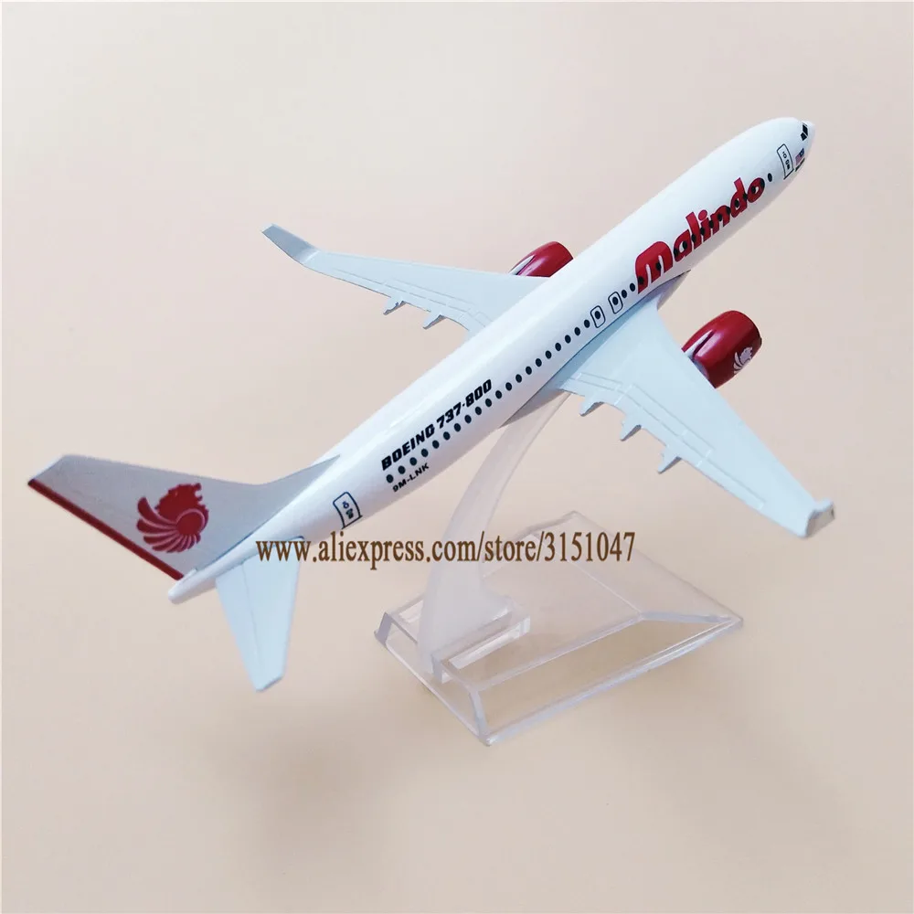 Модель самолета Air Malindo Airlines модель Boeing 737 B737 900 ER 16 см из металлического сплава Airway