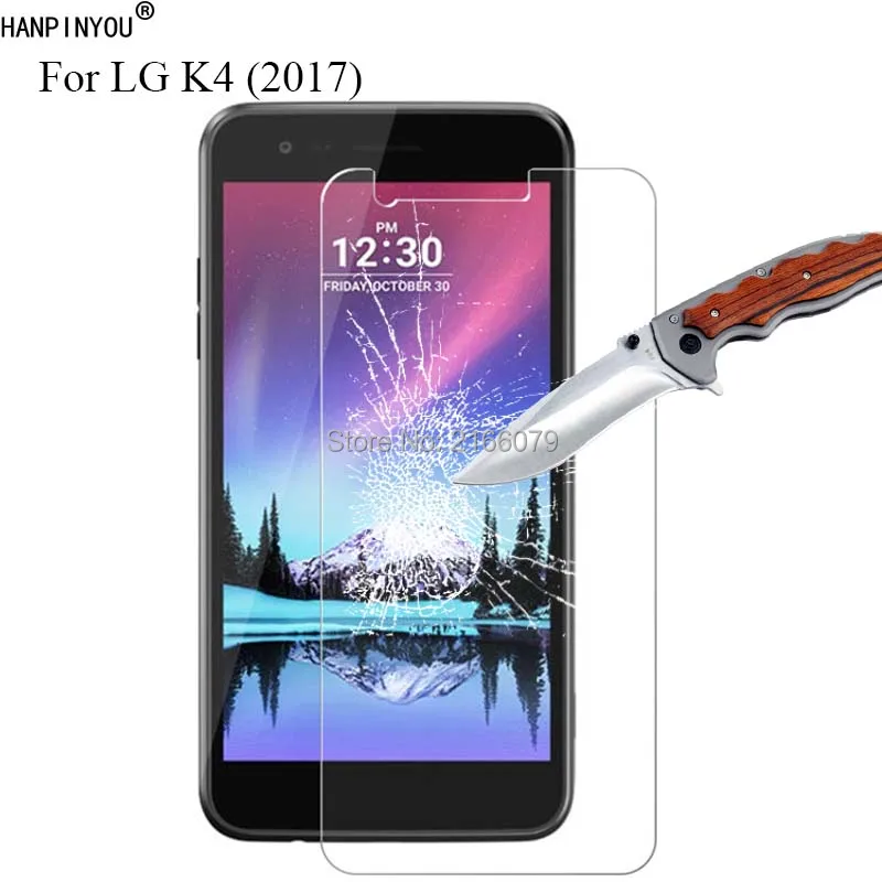 New 9H 2.5D Tempered Glass Screen Protector For LG K4 (2017) / M160 Phoenix 3 5.0" Protective Film + Clean Tools | Мобильные