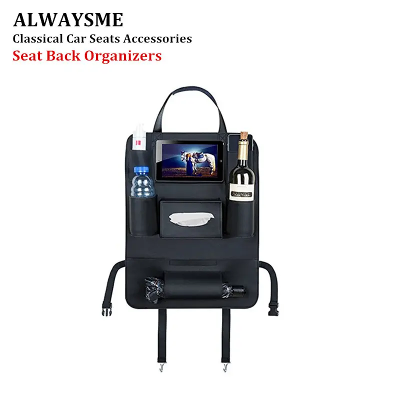 

ALWAYSME New Car Seat Storage Bag Hanging Bags Car Seat Back Bag Car Child Safety Seat Protector Pad Multipurpose Storage Box
