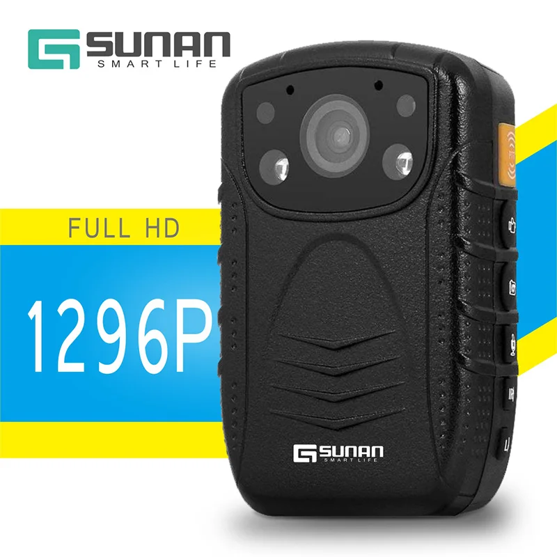 

GSUNAN HD 1296P 16G Built-in Memory Security Guard Camera Bodycamera Handycam Handheld Police Video Recorder Large Power IP67