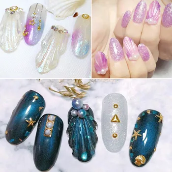 

High Quality 240 Pcs/Set Seashell False Nail Tips Full Cover UV Gel Polish Display Nail Art Practice Tool