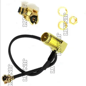 

100pc 5cm 1.13 RP-SMA Right Angle Female Jack to IPX u.fl IPEX Connector RF Pigtail Cable 1.13mm 10cm 20cm 50cm