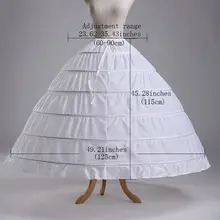 Белая свадебная юбка размера плюс бальное платье свадебное платье аксессуары Нижняя юбка