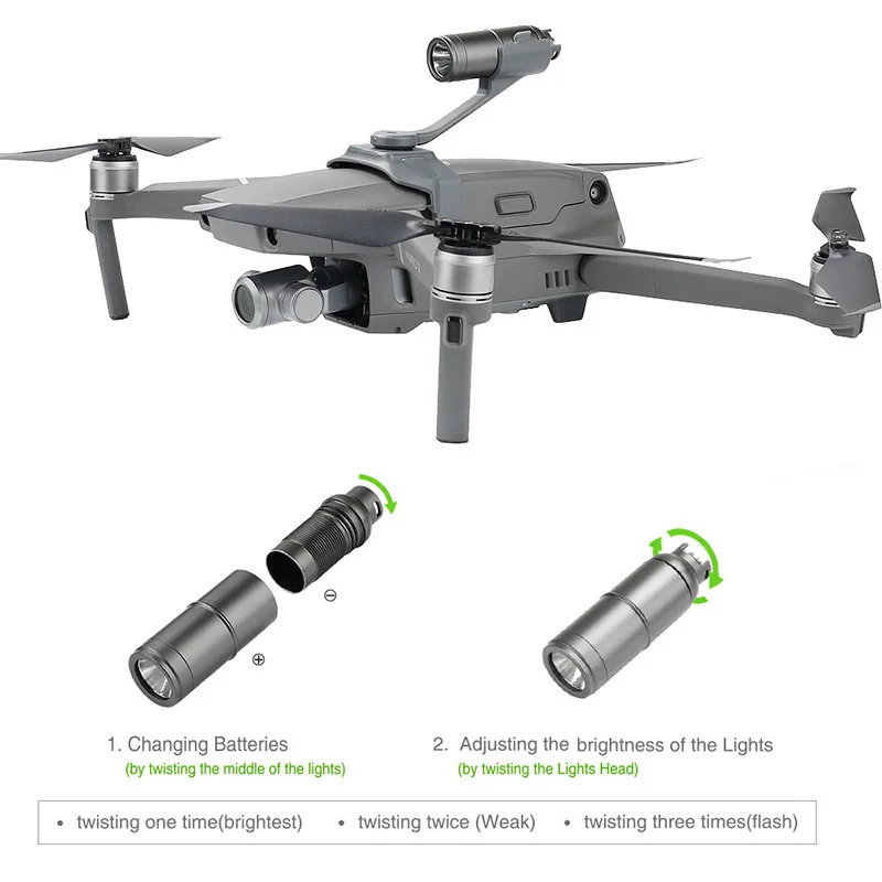 Новое поступление DJI Mavic 2 Pro Flash СВЕТОДИОДНЫЙ светильник комплект для DJI Mavic 2 Pro ночной F светильник поисковый светильник аксессуары для дрона