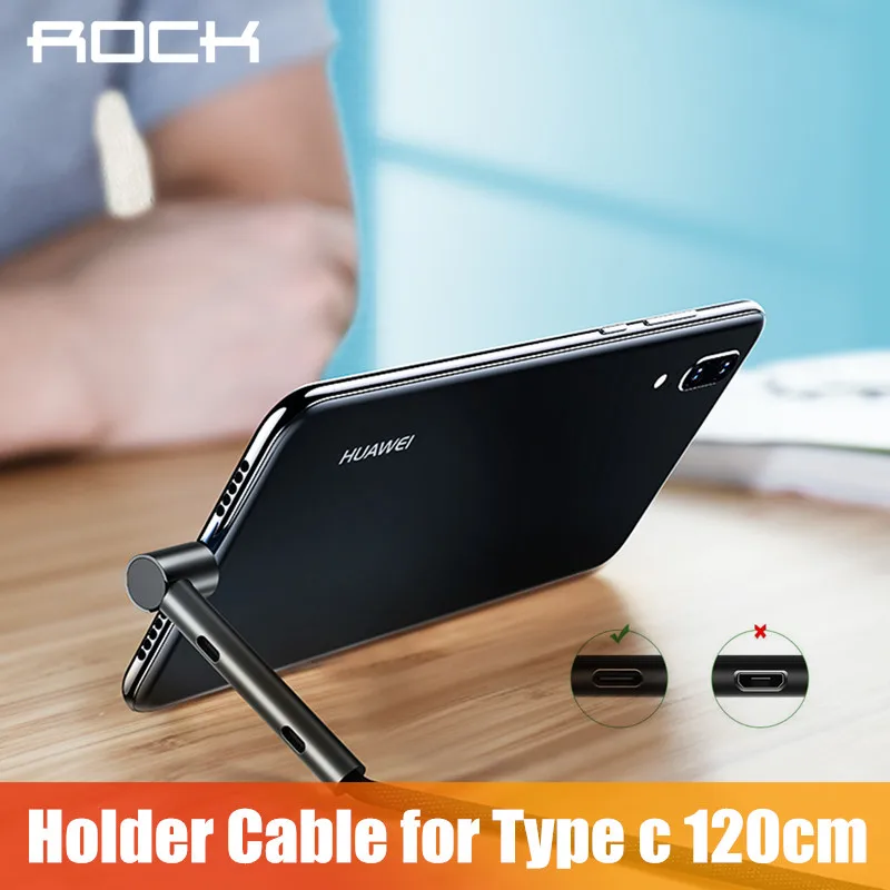 ROCK USB Type C Metal Nylon Cable Holder Cord For Galaxy Note 8 S8 Plus Xiaomi 6 Mi5 Huawei P10 P9 Oneplus 3 2 Nexus 5X 6P USB-C | Мобильные
