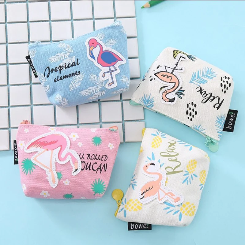قماش عملة المحافظ محفظة سحاب بطاقة حامل البسيطة تخزين أكياس الفكة المال الحقيبة مفتاح سلسلة حزمة النساء الفتيات الاطفال هدايا
