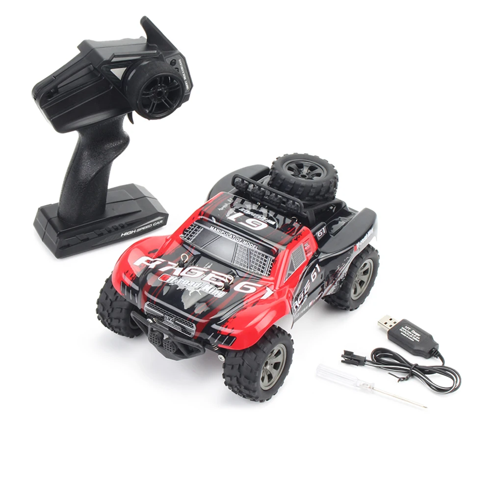 1:18 2 х канальный RC автомобиль 4 ГГц восхождение автомобиля с большими шинами