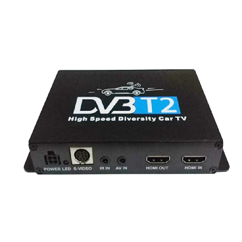 Двойной двойной антенный высокоскоростной DVB-T2 DVB-T автомобильный ТВ-приемник DVB T2