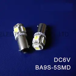 Высокое качество d6.3v 6 В BA9S LED Лампочки, Предупреждение сигнала, пилот Лампы для мотоциклов, Световые индикаторы, инструмент Лампы для