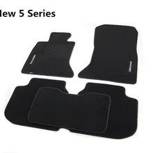 Набор черный M M5 M производительность PP замша автомобильные коврики передние и задние Ковровые Коврики для 5 серии M6 M3 M5 M4