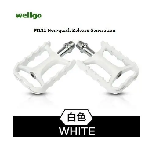 Wellgo оригинальные M111 быстросъемные не быстросъемные велосипедные педали для шоссейного велосипеда сверхлегкие педали MTB велосипедные педали с подшипником - Цвет: white