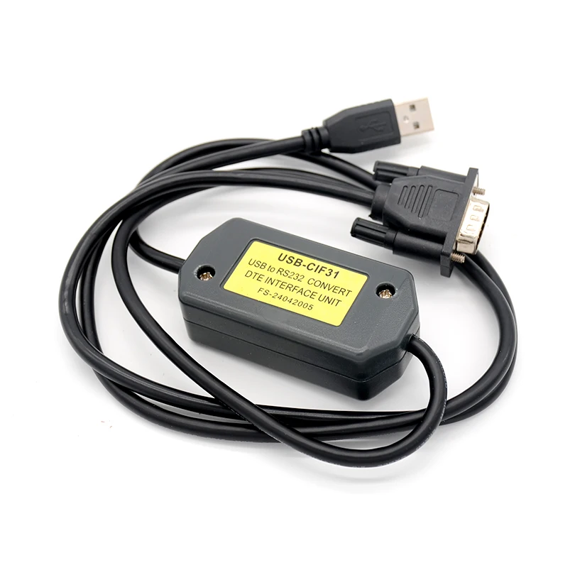 

USB to RS232 (standard 9-line DTE interface) converter 300bps ~ 1Mbps for various PLC and other industrial equipment