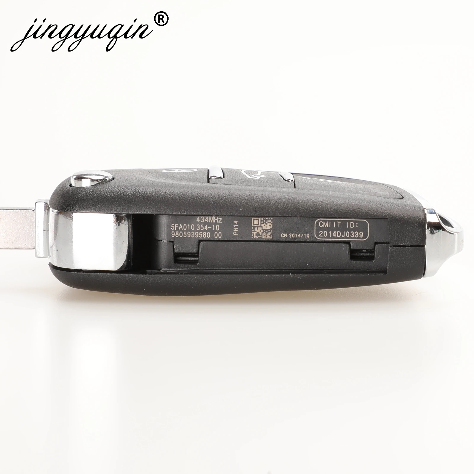 Jingyuqin CE0523 модифицированный откидной Складной Корпус ключа для Peugeot 306 407 807 Partner Remote VA2/HU83 Blade entrip Fob чехол 2/3 кнопка