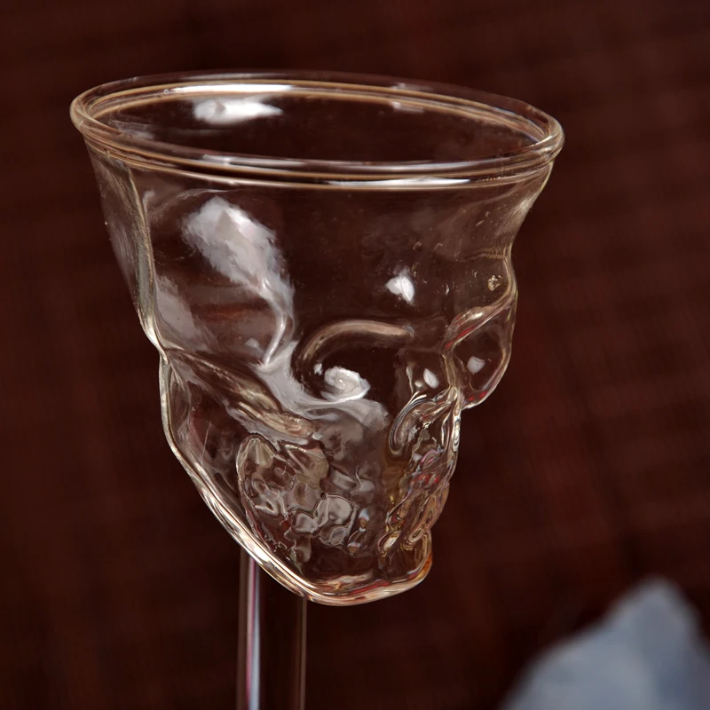 Хрустальный череп, голова Форма 65 мл стеклянная чаша мини прозрачный винный стеллаж для водки ВИСКИ; алкогольные напитки Кубок Прозрачное стекло чашки набор для бара вечерние поставки