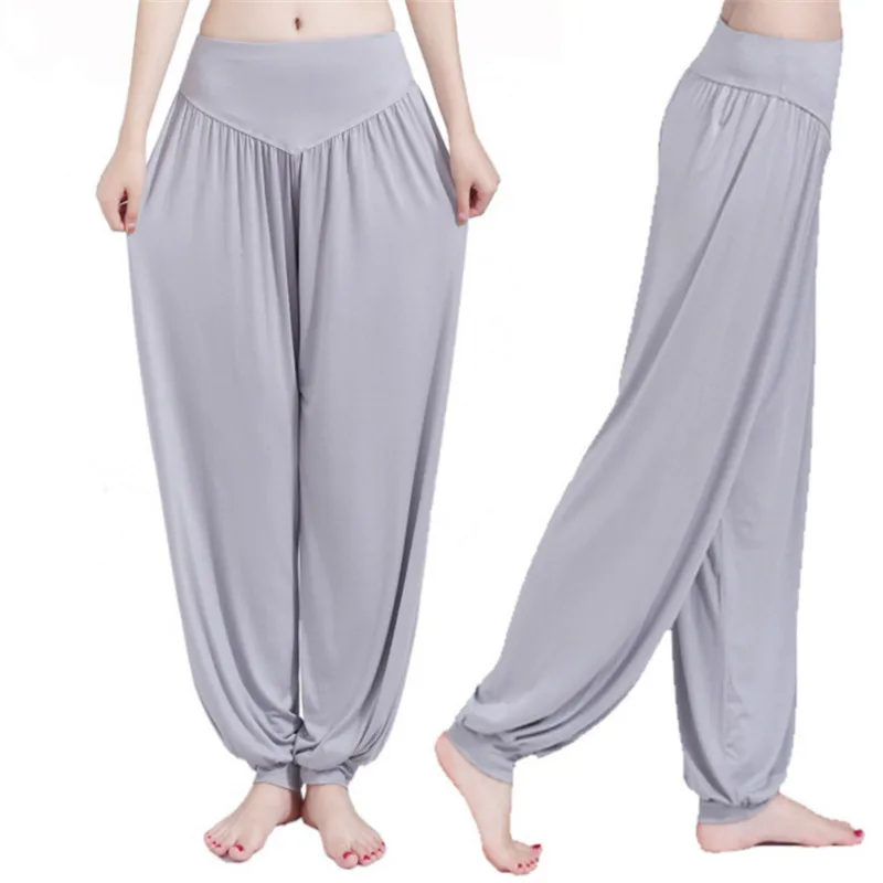 Yoga Pants Women Bloomers Dance Yoga TaiChi Full Length Pants Smooth No