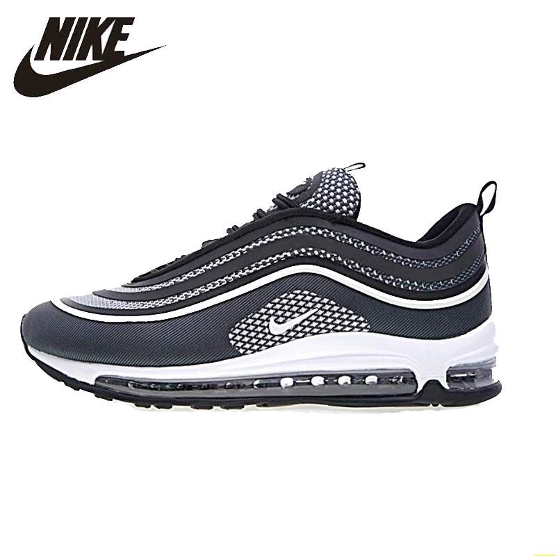 

Nike Air Max 97 Ul '17 Original New Arrival Authentic Black/pure/white Men's Running Shoes Sport Outdoor Sneakers #918356-001