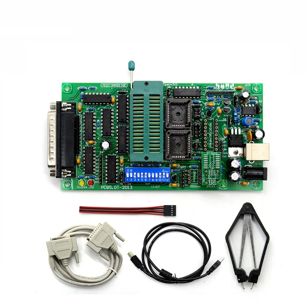 SPI 25xx PCB5.0T 2013 EPROM программист BIOS009 PIC поддержка 0.98d12 промоакция клип PLCC32 + SOIC 8