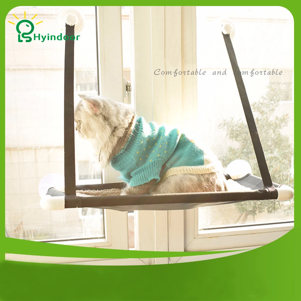 

Hanging Seat Removable Sill Winter Kitten Cat Lounger Hammock Bed Mount Window Suction Cups Warm Pet Rest House Soft